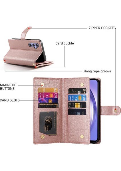 Samsung Galaxy A54 5g Için Flip Case Crossbody Kayış Iş Standı Cüzdan (Yurt Dışından) fiyatları