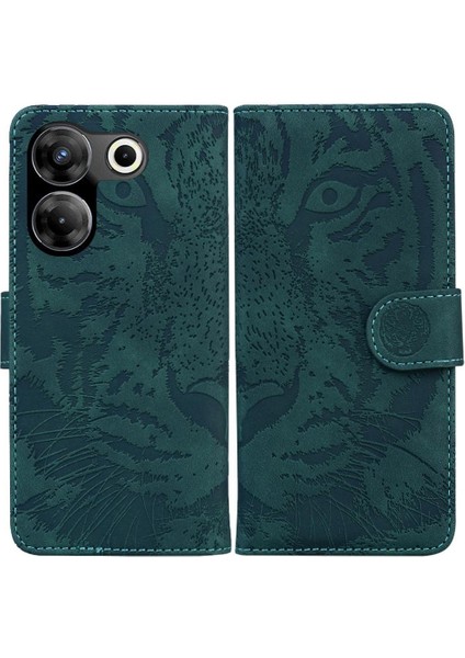 Tecno Camon 20 Pro 5g Kickstand Koruyucu Deri Cüzdan Için Flip Case (Yurt Dışından)