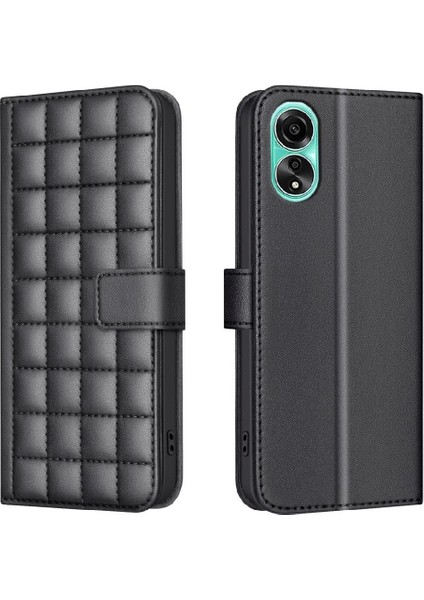 Oppo A78 4g Pu Deri Iş Için Flip Case Basit Tarzı Kart Yuvaları (Yurt Dışından)