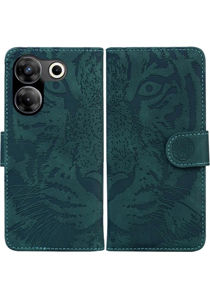 Tecno Camon 20 Pro 4g Deri Cüzdan Kickstand Koruyucu Için Flip Case (Yurt Dışından)