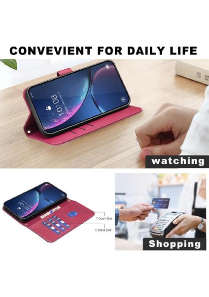 Tecno Pova 6 Pu Deri Koruyucu Kart Yuvaları Tutucu Için Flip Case Basit (Yurt Dışından)