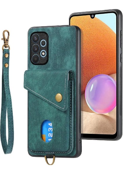 Samsung Galaxy A32 4g Çok Fonksiyonlu Premium Deri Kart Yuvası (Yurt Dışından) modelleri