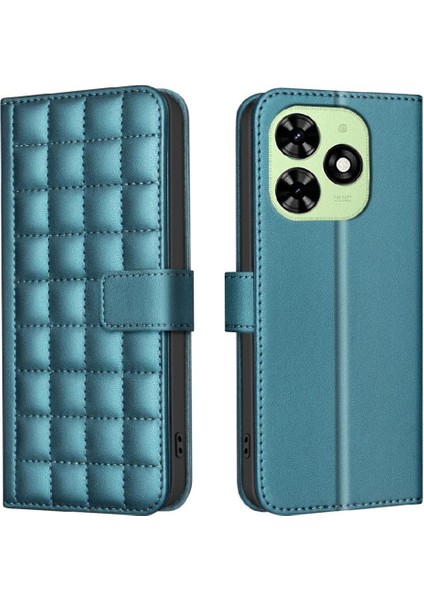 Tecno Spark 20C Iş Basit Tarzı Pu Deri Kart Yuvaları Için Flip Case (Yurt Dışından)