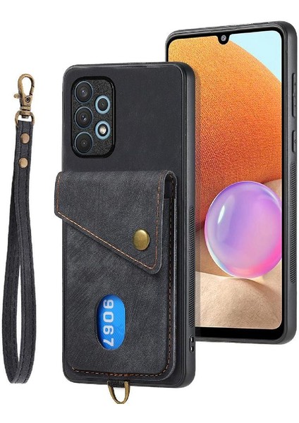 Samsung Galaxy A32 4g Çok Fonksiyonlu Premium Deri Kart Yuvası (Yurt Dışından) fiyatları