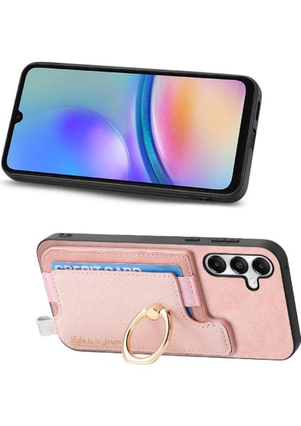 Samsung Galaxy A05S Cüzdan Manyetik Halka Standı Tutucu Magsafe Için Kılıf (Yurt Dışından)