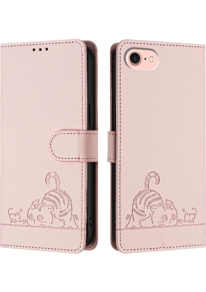 IPhone Se 4 Kedi Rfıd Kart Yuvası Tutucu Için Kickstand Cüzdan Kapak Çevirin (Yurt Dışından)