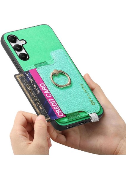 Samsung Galaxy A05S Cüzdan Manyetik Halka Standı Tutucu Magsafe Için Kılıf (Yurt Dışından)