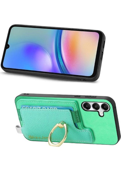 Samsung Galaxy A05S Cüzdan Manyetik Halka Standı Tutucu Magsafe Için Kılıf (Yurt Dışından)