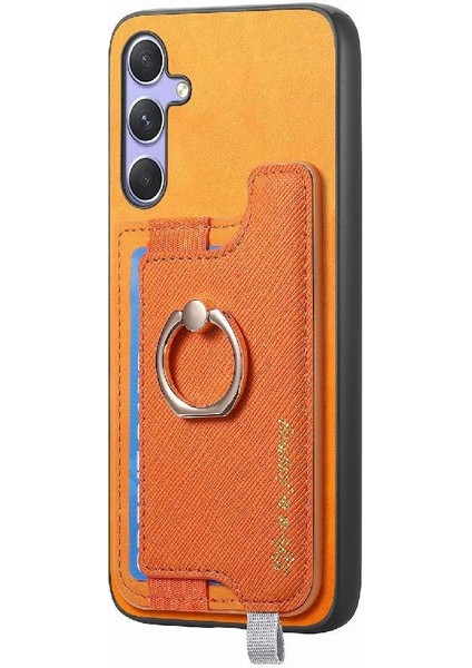Samsung Galaxy A34 Halka Standı Tutucu Manyetik Cüzdan Magsafe Için Kılıf (Yurt Dışından)