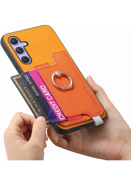 Samsung Galaxy A34 Halka Standı Tutucu Manyetik Cüzdan Magsafe Için Kılıf (Yurt Dışından)