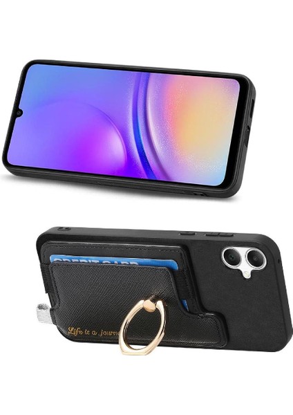 Samsung Galaxy A05 Manyetik Halka Standı Tutucu Cüzdan Magsafe Için Kılıf (Yurt Dışından)