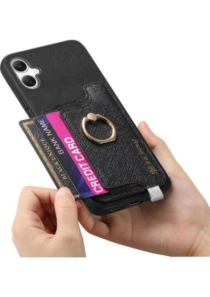 Samsung Galaxy A05 Manyetik Halka Standı Tutucu Cüzdan Magsafe Için Kılıf (Yurt Dışından)