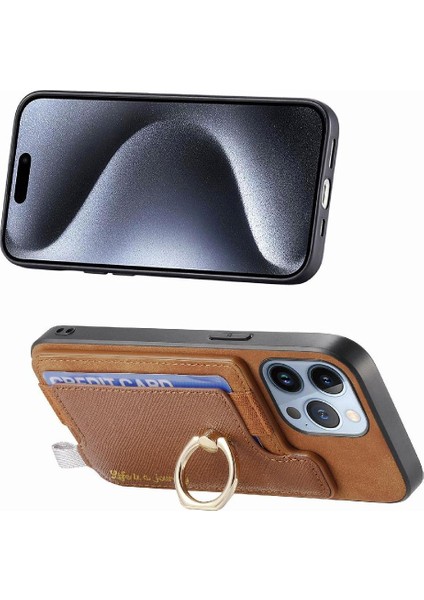 IPhone 15 Için Kılıf Pro Manyetik Halka Standı Tutucu Magsafe Uyumlu (Yurt Dışından)