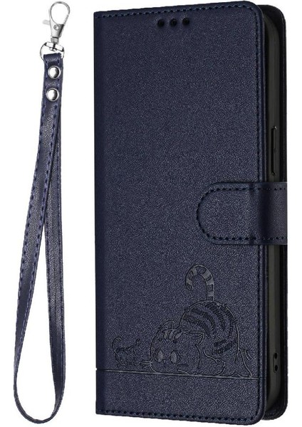 IPhone 11 Için Kılıf Kedi Rfıd Cüzdan Kapak Çevirin Kart Yuvası Tutucu Kickstand (Yurt Dışından)
