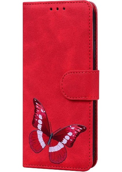 Google Piksel 9 Pro Xl Kelebek Renk Baskılı Flip Folio Kapak Için Kılıf (Yurt Dışından)