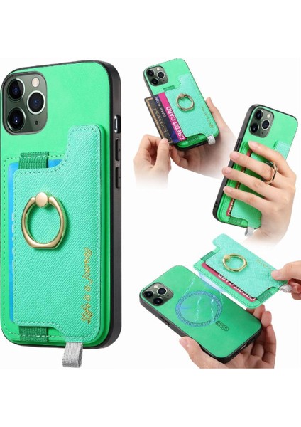 IPhone 11 Için Kılıf Pro Max Manyetik Magsafe Uyumlu Halka Standı Tutucu (Yurt Dışından)