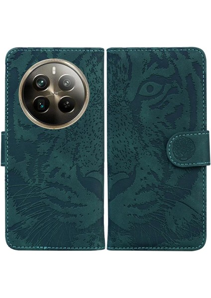Realme 12 Pro Artı 5g Için Flip Case Kabartmalı Sevimli Kaplan Deri Cüzdan (Yurt Dışından)