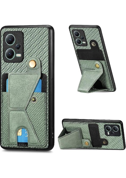 Xiaomi Redmi Not 12 5g Için Kılıf Braketi Cardholder Manyetik Tasarım Standı (Yurt Dışından)