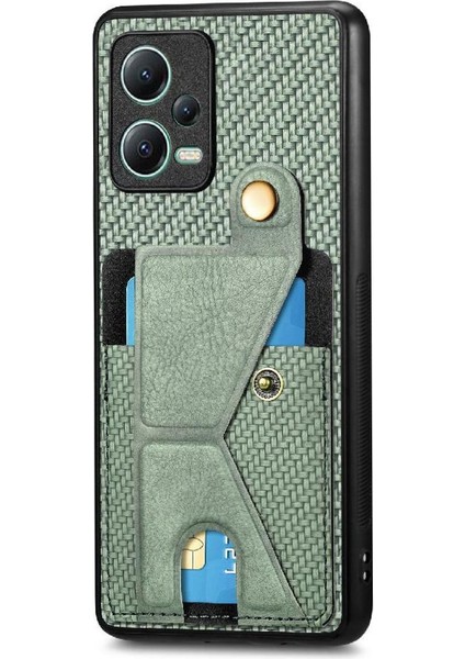 Xiaomi Redmi Not 12 5g Için Kılıf Braketi Cardholder Manyetik Tasarım Standı (Yurt Dışından)