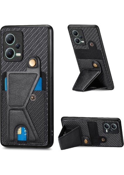 Xiaomi Redmi Not 12 5g Için Kılıf Braketi Cardholder Manyetik Tasarım Standı (Yurt Dışından)