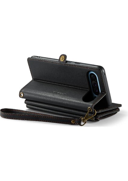 Google Piksel 9 Pro Xl Için Crossbody Durumda Rfıd Engelleme Durumda Cüzdan Fermuar (Yurt Dışından)
