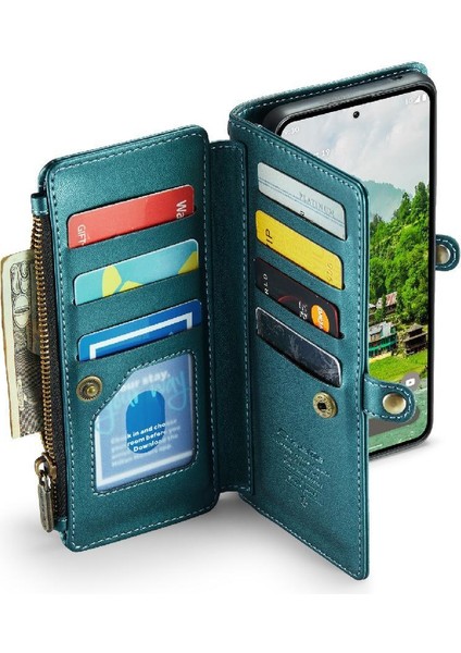 Google Piksel 9 Pro Xl Için Crossbody Durumda Rfıd Engelleme Durumda Cüzdan Fermuar (Yurt Dışından)