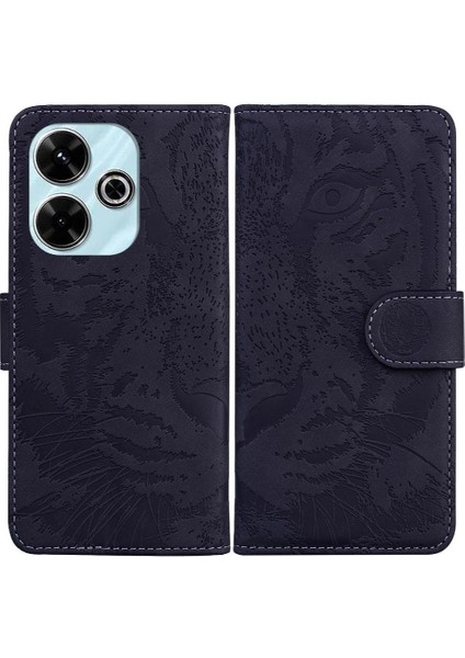 Xiaomi Poco M6 4g Kabartmalı Sevimli Kaplan Deri Cüzdan Için Flip Case (Yurt Dışından)