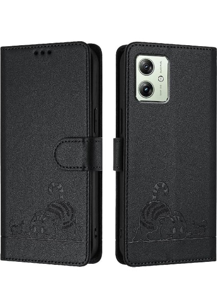 Motorola Moto G14 4g Için Kılıf Cüzdan Kapak Çevirin Kart Yuvası Tutucu Kickstand (Yurt Dışından)