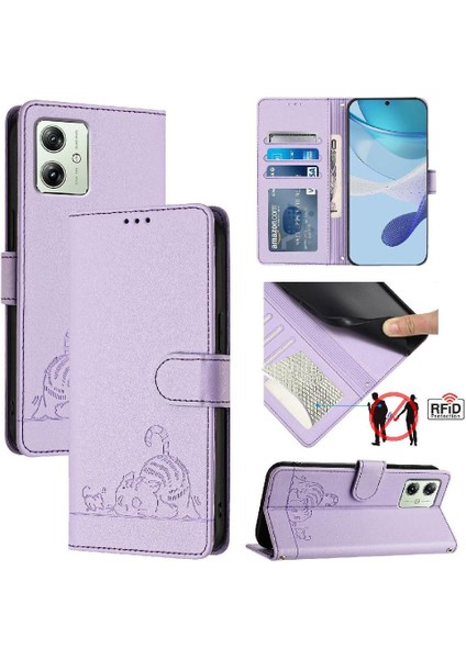Motorola Moto G14 4g Için Kılıf Cüzdan Kapak Çevirin Kart Yuvası Tutucu Kickstand (Yurt Dışından) indirimleri