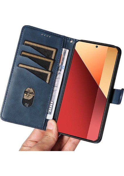 Xiaomi Redmi Not 13 4g Cüzdan Telefon Kılıfı Için Filp Durumda Ayrılabilir Siyah (Yurt Dışından) modelleri