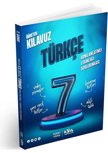 7. Sınıf Öğreten Kılavuz Türkçe Konu Anlatımlı Etkinlikli Soru Bankası