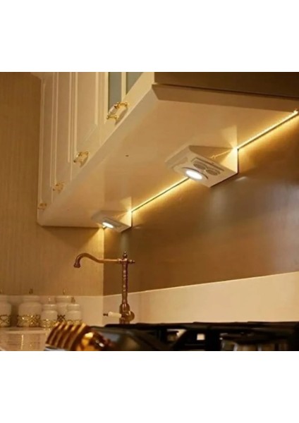 7W 3 Renkli Beyaz Çift Prizli Dolap & Tezgah Altı Metal Led Aydınlatma fiyatları