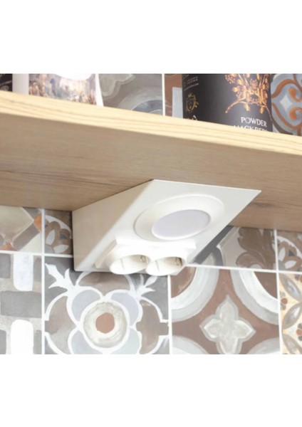 7W 3 Renkli Beyaz Çift Prizli Dolap & Tezgah Altı Metal Led Aydınlatma fırsatları