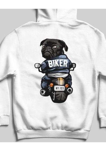 Patiler Gazda, Özgürlük Yolda: Motorcu Dost Sweatshirt Beyaz