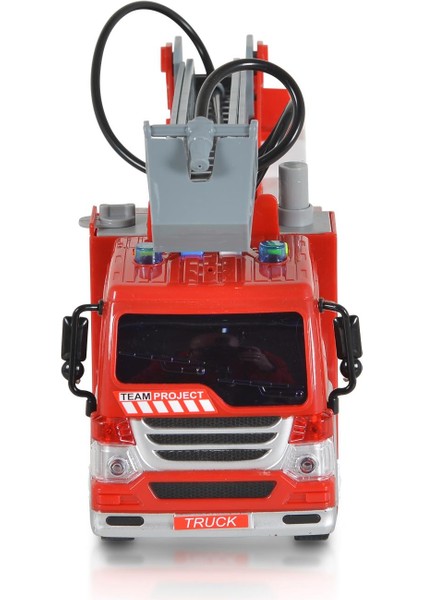 Sesli Işıklı ve Gerçek Su Fışkırtan Itfaiye Aracı - Fire Truck 26 cm