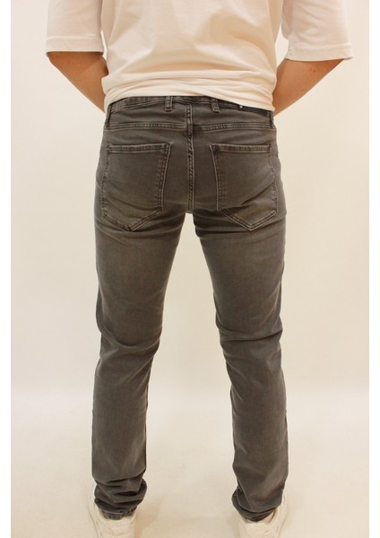 Panama 748-05 Dark Kesim Likralı Erkek Kot Pantolon Grey Green fırsatları