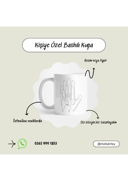 Kişiye Özel Isim Veya Resim Baskılı Beyaz Kupa