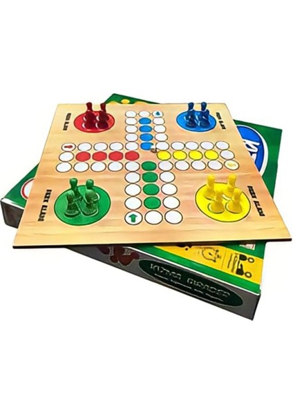 Ahşap Kızma Birader Kutu Oyunu Ludo Kızma Birader (33X33)