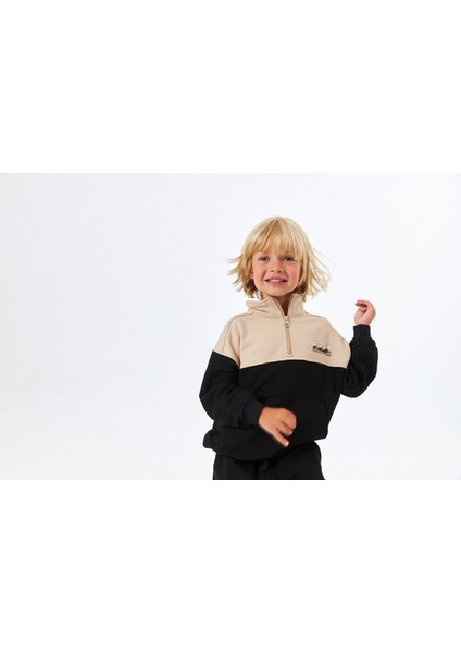 (SCE-1328) Serbend Kıds Dik Yaka Düşük Omuz Erkek Çocuk Sweatshirt fiyatları