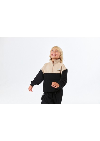 (SCE-1328) Serbend Kıds Dik Yaka Düşük Omuz Erkek Çocuk Sweatshirt modelleri