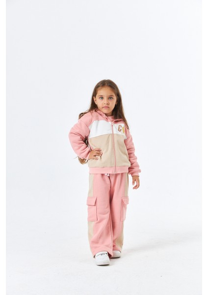 SCK-1351 Serbend Kids Kız Kargo Cepli Eşofman Altı fiyatları