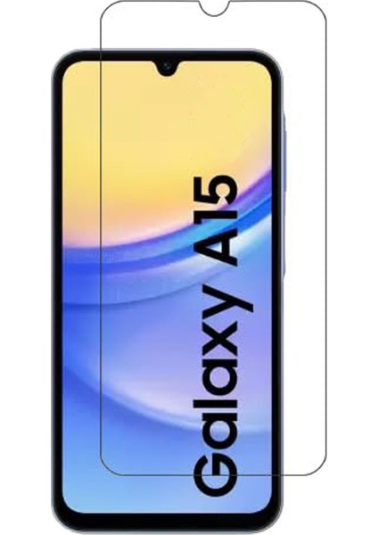 Samsung Galaxy A15 Kırılmaz Cam Şeffaf 0.3mm Kılıf Dostu Temperli Ekran Koruyucu