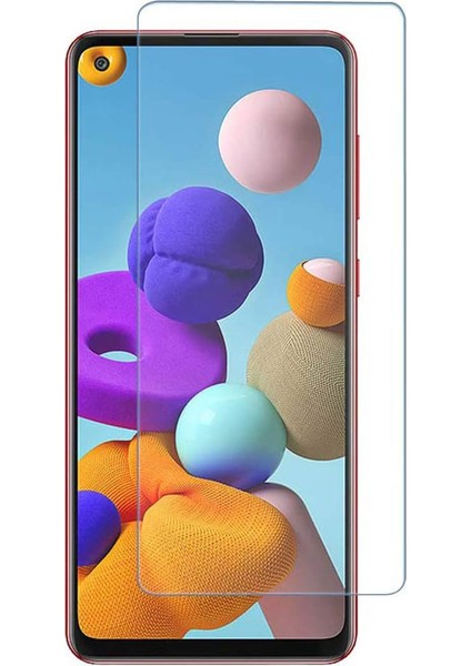 Samsung Galaxy A21S Kırılmaz Cam Şeffaf 0.3mm Kılıf Dostu Temperli Ekran Koruyucu