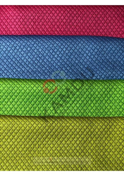 ( 9 Adet ) Standart Boy 40X40CM Baklava Desenli Mikrofiber Temizlik Bezi, Oto Cam Bezi