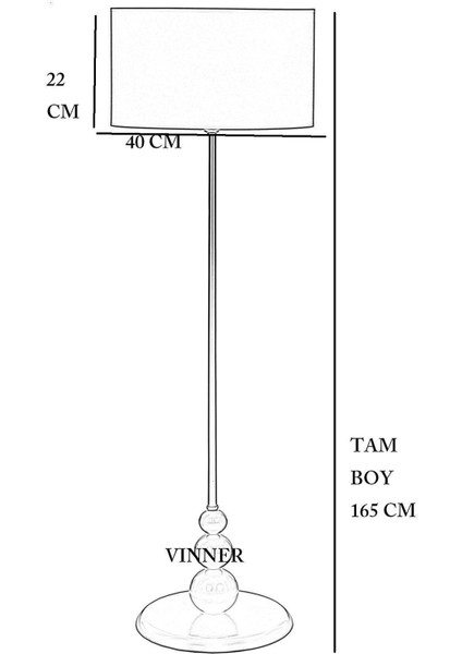 Kahverengi Metal Lambader, Düz ve Ayaklı, Modern Tasarım, Yükseklik: 151-200 cm fiyatları