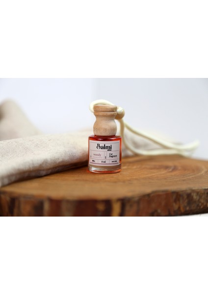 Dekoratif Ipli Asma 8 ml Oto Araç Kokusu 3'lü Set - Woody