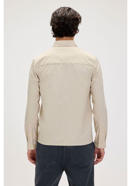 Paul Shırt Erkek Ekru Gömlek 24.01.30.007-C108 fırsatları