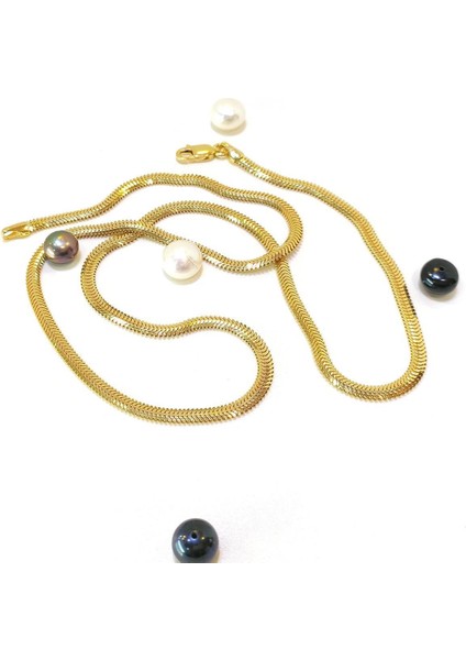 3mm 50cm Balık Sırtı Zincir Kolye 14 Ayar Altın HD VİDEOLU