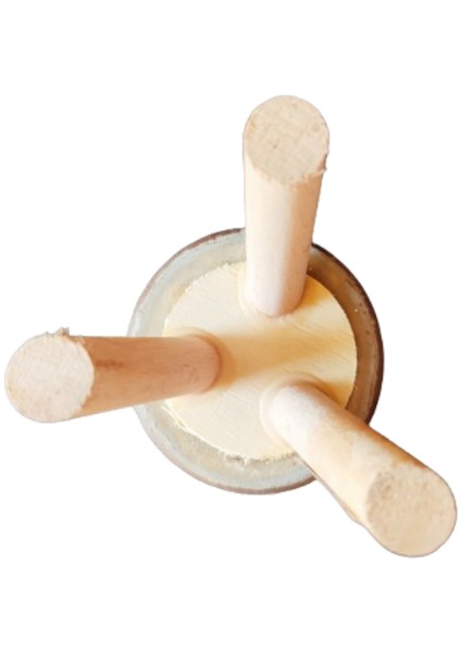 Ahşap Ayaklı Dekoratif Kahverengi Taş Saksı modelleri