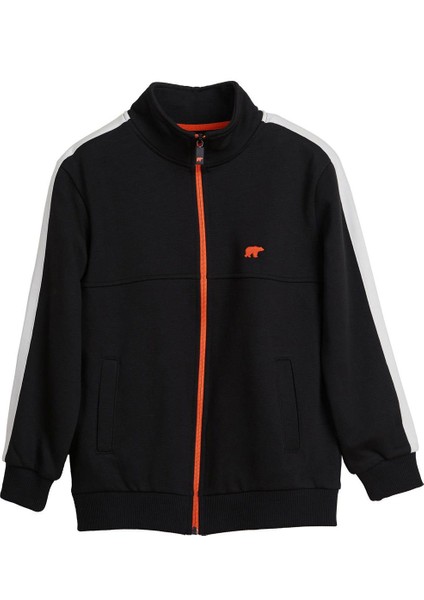 Harvey Full Zıp Çocuk Siyah Sweatshirt 24.06.12.002-C01